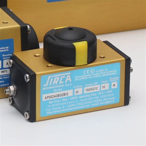 AP0 SIRCA Pneumatic Rotary Actuator Pneumaengineering