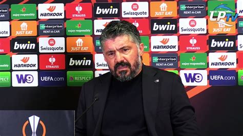 Conférence de presse Gennaro Gattuso après OM Ajax Vidéo Dailymotion