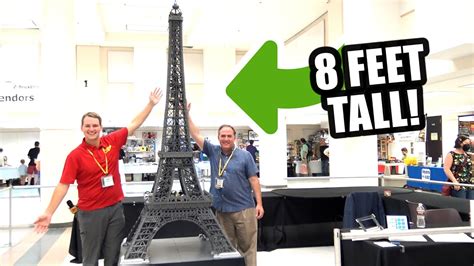 Massive Lego Eiffel Tower With 25500 Pieces Youtube