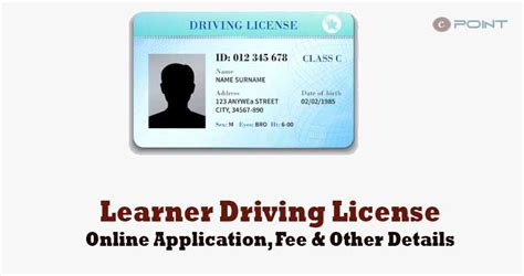 Learner Driving License Fee Online Application Other Details