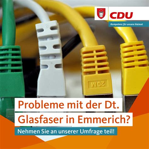 Cdu Hilft Bei Problemen Mit Der Deutsche Glasfaser Probleme Mit Der