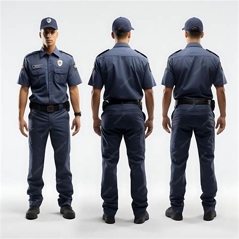 Premium Photo | 3D of Customs Officer Uniform With Customs Logo ...