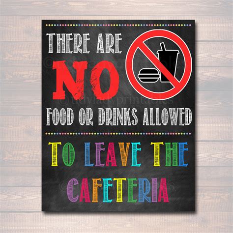 School Cafeteria Rules Poster | TidyLady Printables