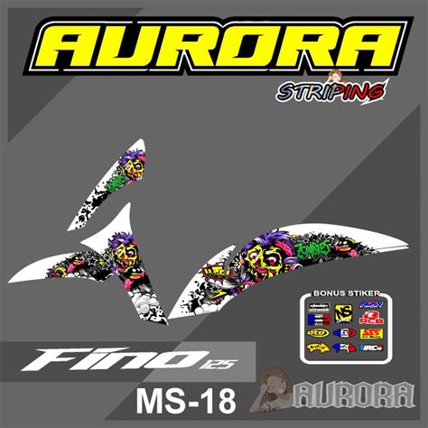 COD Sticker Striping FINO FI SEMI FULL VARIASI MOTOR YAMAHA FINO Kode