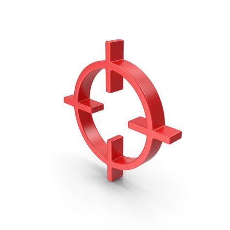 Red Target Icon 3D Object 2299483269 | Shutterstock