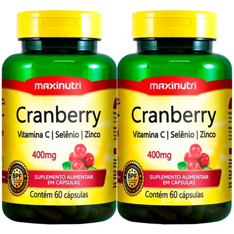 Kit Cranberry Vitamina C Sel Nio E Zinco Cps Maxinutri Submarino