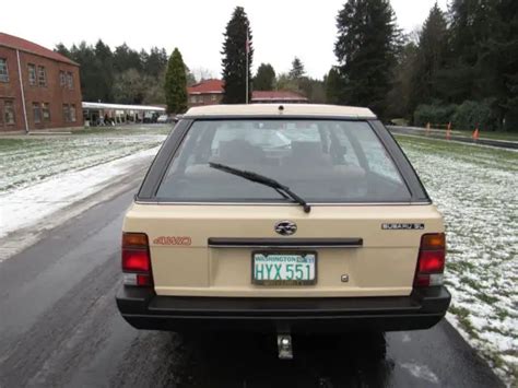 1985 Subaru Gl Wagon 4wd 21k Actual Miles Selling No Reserve World Wide Auction For Sale