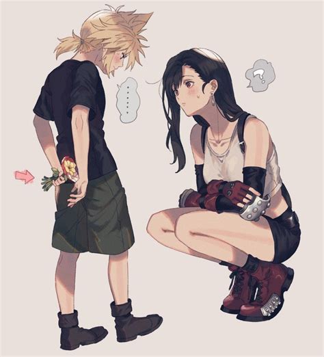 Tifa Lockhart And Cloud Strife Final Fantasy And 1 More Drawn By 234