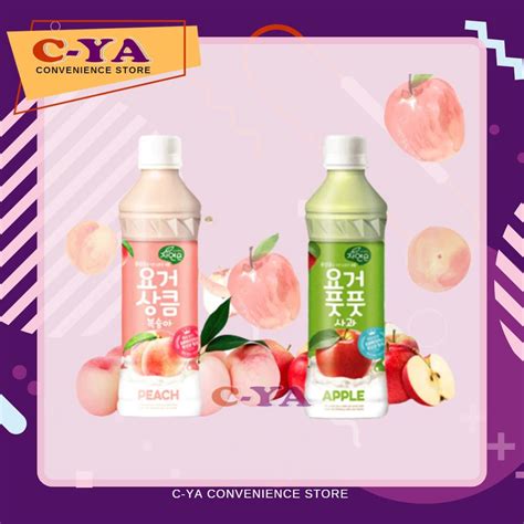 WOONGJIN Yogurt Peach Apple Juice Drink 340ml Shopee Philippines