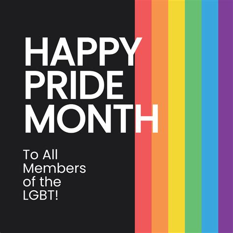 Free Lgbt Pride Month Instagram Post Template Edit Online And Download