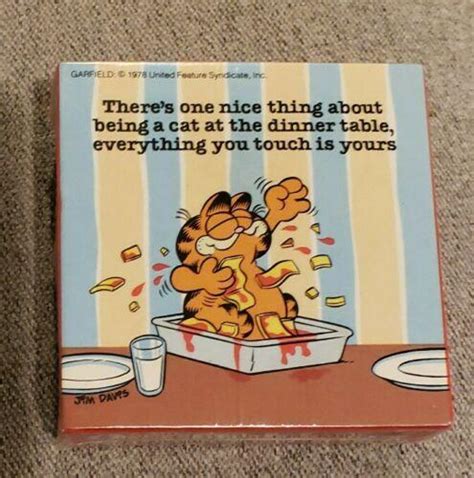 Garfield Jigsaw Puzzle 1978 Vtg New 7 By 7 Garfield Dinner Lasagna