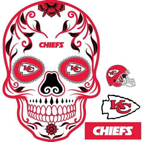 Kansas City Chiefs RealBig Skull Collection Official NFL Reusabl