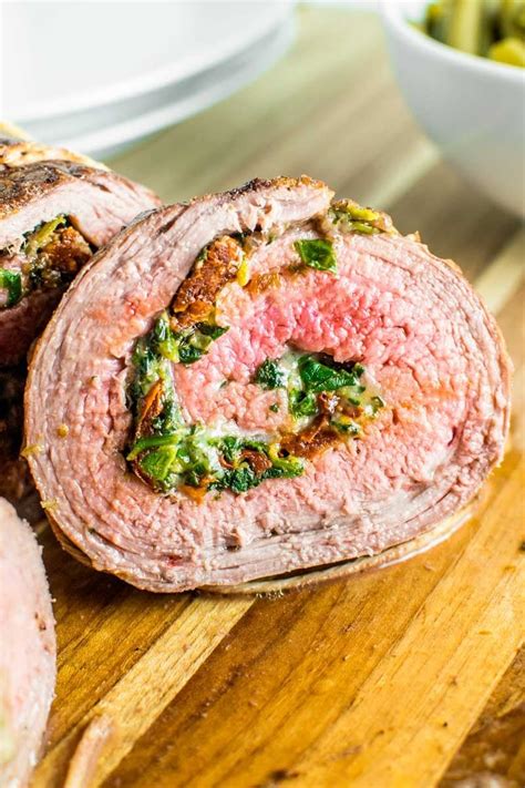 Baked Stuffed Flank Steak Homemade Hooplah