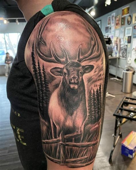 Elk Head Tattoo