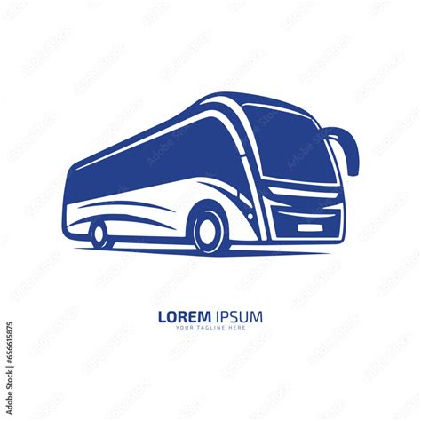 Minimal and abstract logo of bus vector school bus icon student bus ...