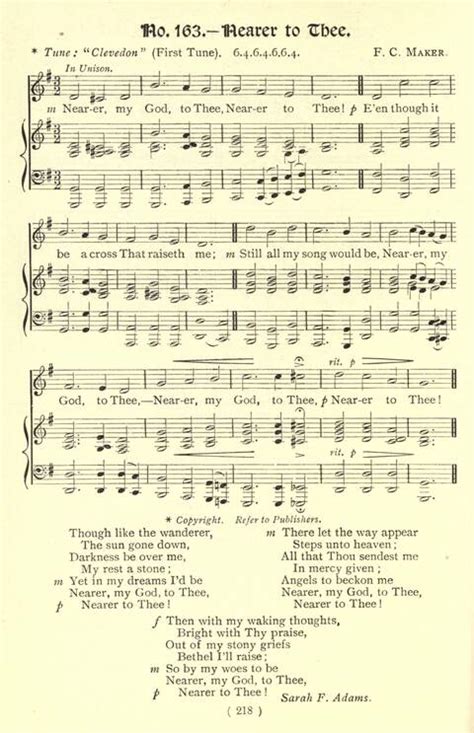 The Fellowship Hymn Book 163a Nearer My God To Thee Hymnary Org