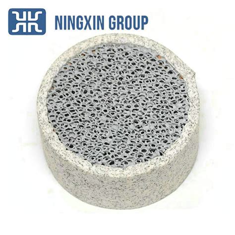 ISO Certificate Porous Foam Ceramic Filter Silicon Carbide Alumina