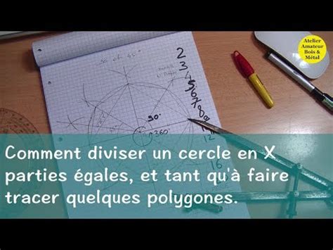 Comment Diviser Le Cercle En X Parties Gales Youtube