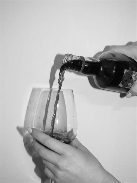 A Glass Of Wine In 2023 Wine Bottle Photography White Drinks Black And White Picture Wall