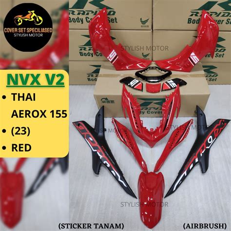 Sticker Tanam Airbrush Rapido Cover Set Yamaha Nvx V Thailand Aerox