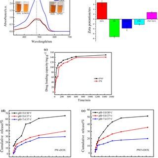 a UV absorption spectrum of DOX 125 μg mL S PWD and S PWFD b