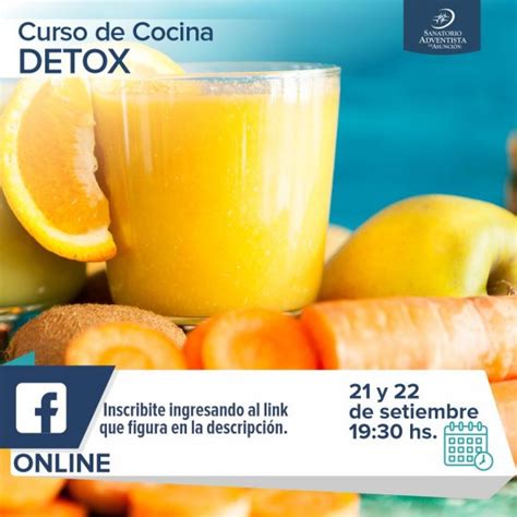 Curso de Cocina Detox Invitación Sanatorio Adventista