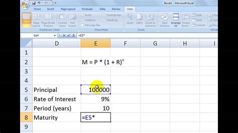 Compound Interest Excel Sheet