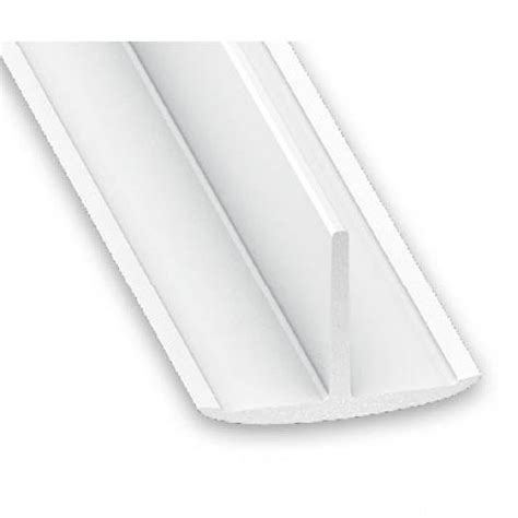 Pvc Plastic T Section White 25mm X 18mm X 2m