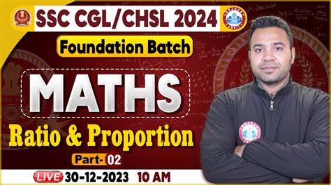 SSC CGL CHSL 2024 CHSL Maths Class Ratio Proportion Maths SSC