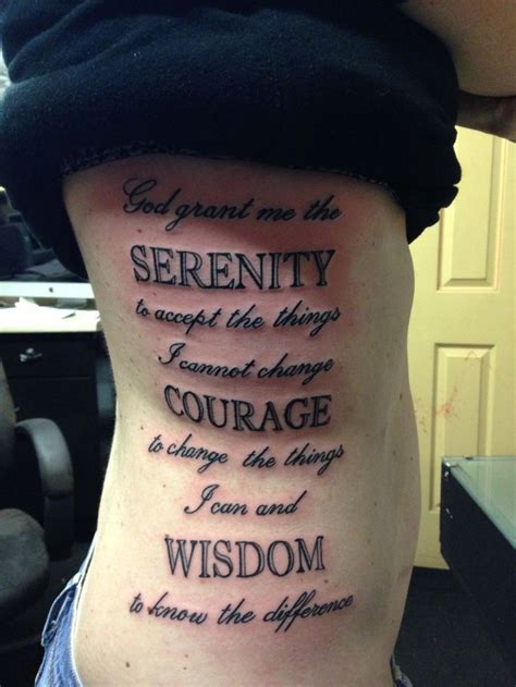 50 Serenity Prayer Tattoo Designs Inkdoneright Prayer Tattoo