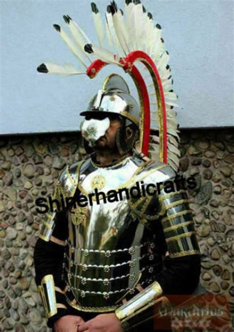 Medieval Hussar Armour Steel Ancient Hussars Armor Suit Larp Costume