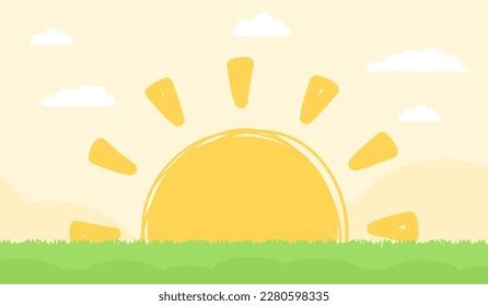 4,512 Rising Sun Cartoon Images, Stock Photos, 3D objects, & Vectors | Shutterstock