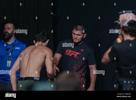 Islam Makhachev Joined By Khabib Nurmagomedov Hi Res Stock Photography