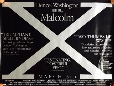 ORIGINAL FILM POSTER Directed By Spike Lee MALCOLM X 1992 Denzel