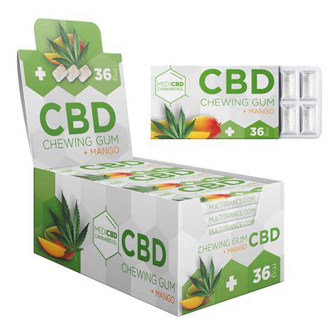 Medicbd Cannabis Chewing Gums Mg Cbd Mango En Gros Simplygreentrade Fr