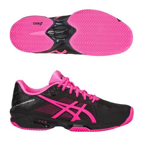 Zapatillas Asics Gel Solution Speed Negras Y Rosas 2018 Zona De Padel