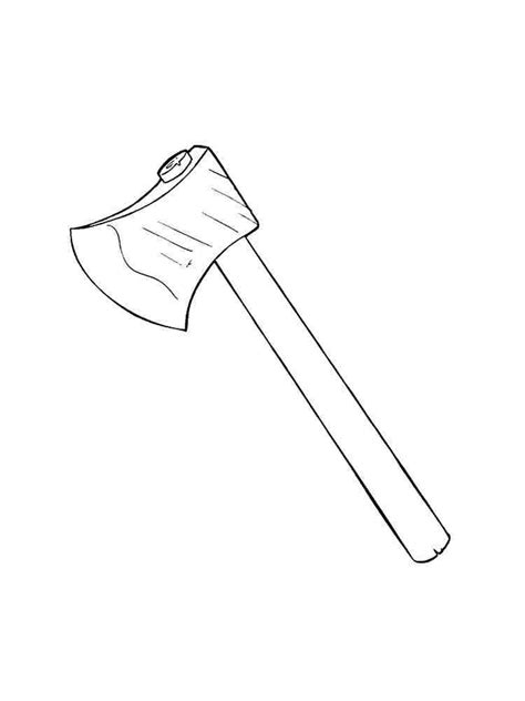 Axe Coloring Pages