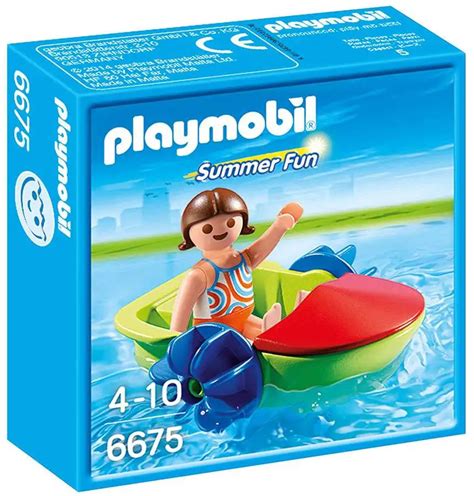 Playmobil Summer Fun Childrens Paddle Boat Set 6675 - ToyWiz