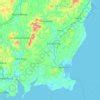 County Cork Topographic Map Elevation Terrain