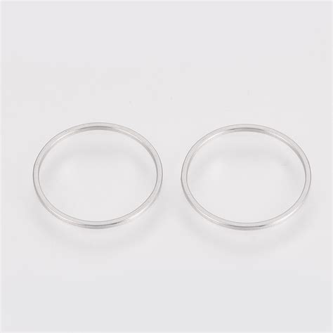 304 Stainless Steel Linking Ring Ring Stainless Steel Color 12x0 8mm