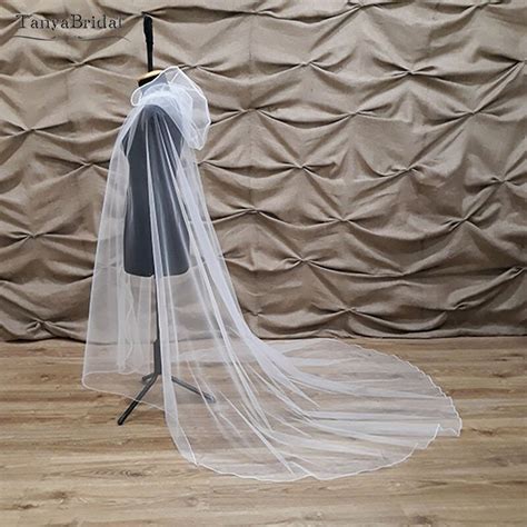 Weichen Tüll Haube Hochzeit Cape Gehäkelte elegant Grandado