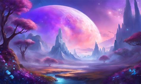 Premium Photo | Celestial Sky Kingdom Fantasy Wallpaper