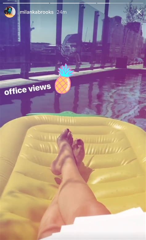 Milanka Brooks's feet