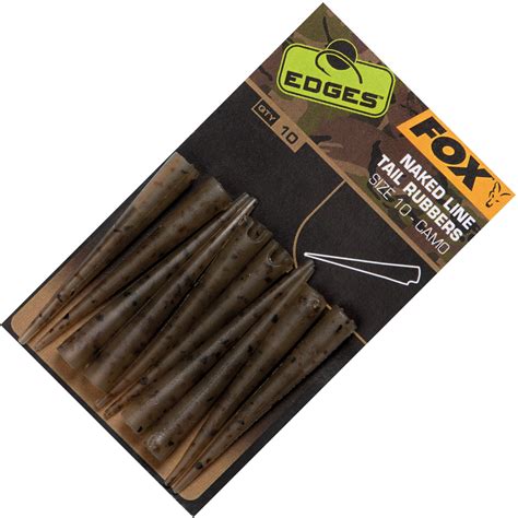 Fox Edges Camo Naked Line Tail Rubbers Gr 10 10 Tubes