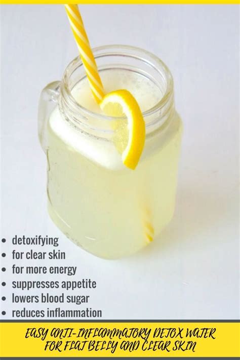 Easy Anti Inflammatory Detox Water For Flat Belly And Clear Skin All