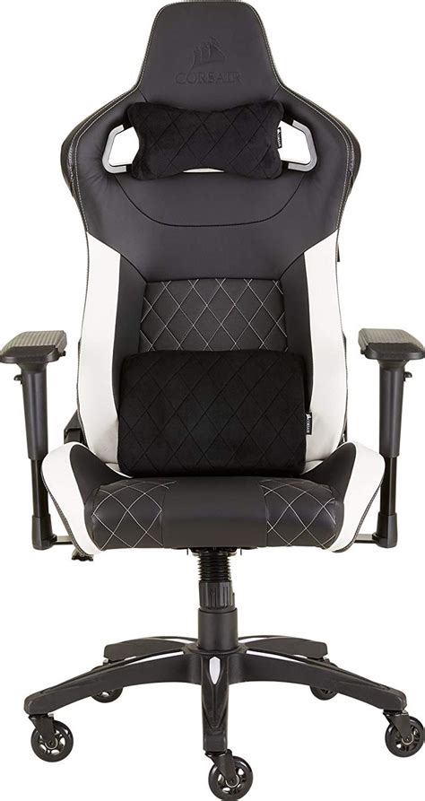 Corsair T Race Gaming Chair Racing Design Black White Cf