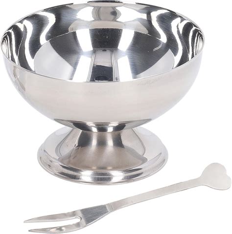 Fandy Stainless Steel Mixing Bowls With Fork 200ml Ideal