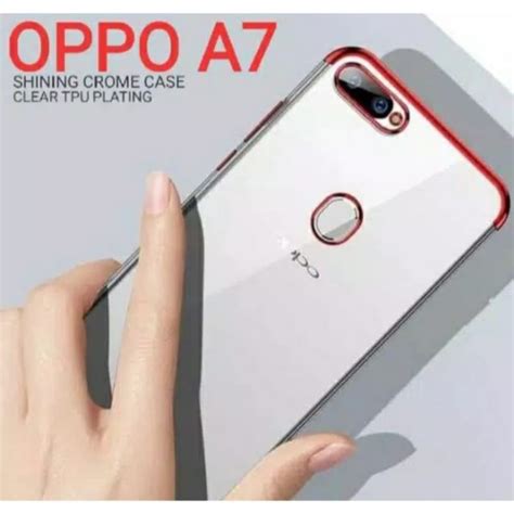 Jual Oppo A7 Oppo A5s Shining Plating Tpu Soft Case Transparent