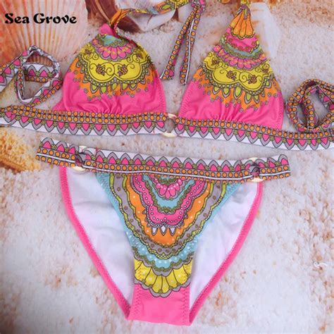 2016 Women Bikini Swimwear Many Color Design Print Flower Sexy Swimsuit Women S Swimwear Summer