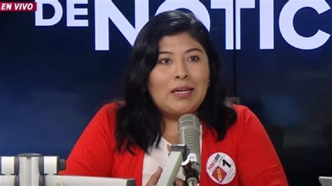 Betsy Chávez Tilda De Irresponsable El Pedido De Jorge Montoya Para Nuevas Elecciones